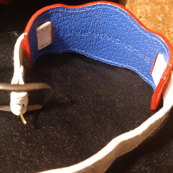 Balenciaga paris multi colored leather bracelet - Picture 11 of 16